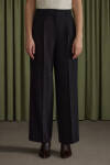 Siyah Dokuma Pantolon - 3