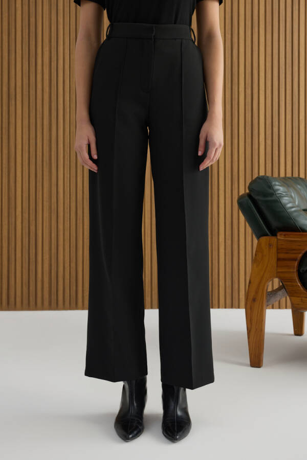 Siyah Dokuma Pantolon - 3