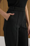 Siyah Dokuma Pantolon - 5