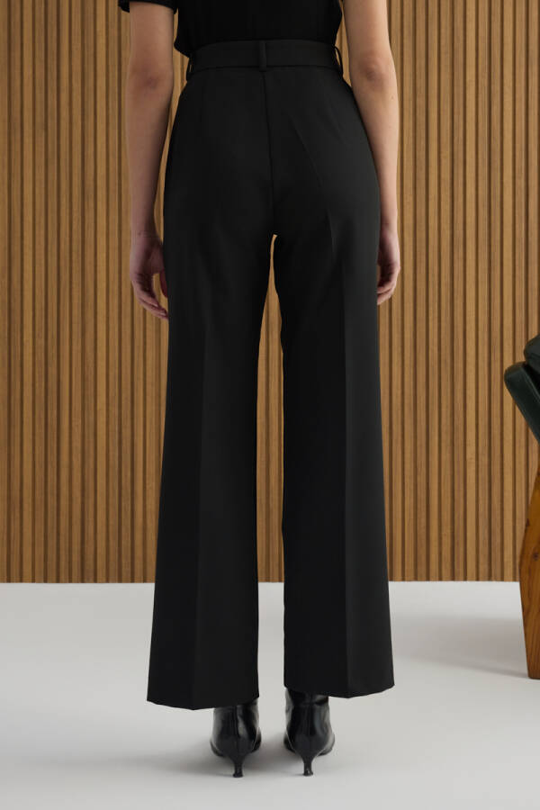 Siyah Dokuma Pantolon - 6