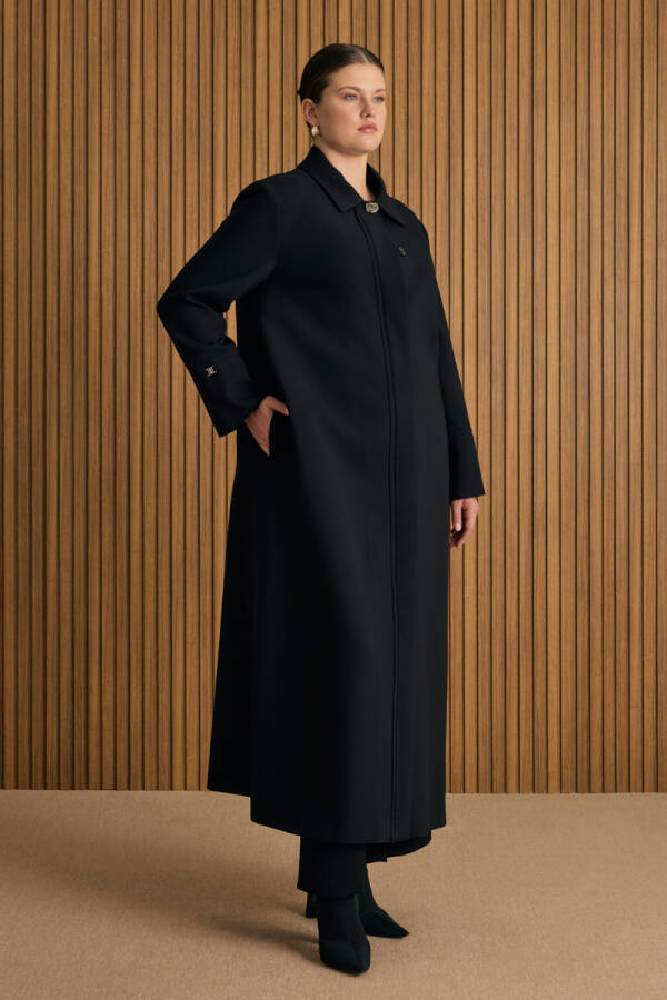 Siyah Dokuma Pardösü - 2