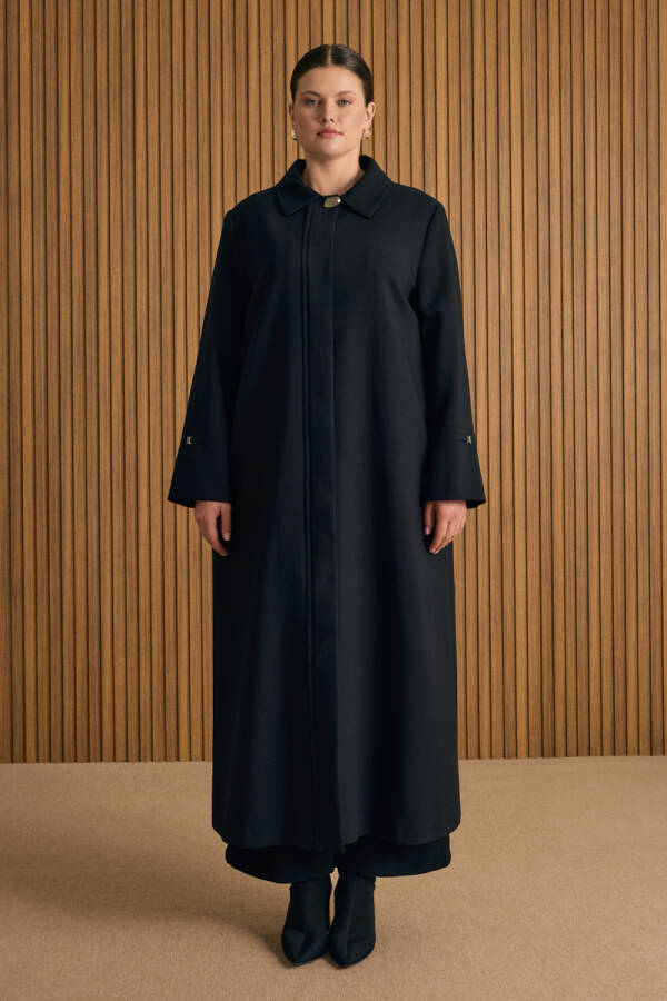 Siyah Dokuma Pardösü - 3