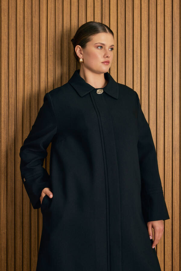 Siyah Dokuma Pardösü - 6