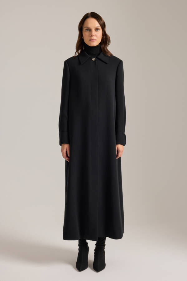 Siyah Dokuma Pardösü - 3