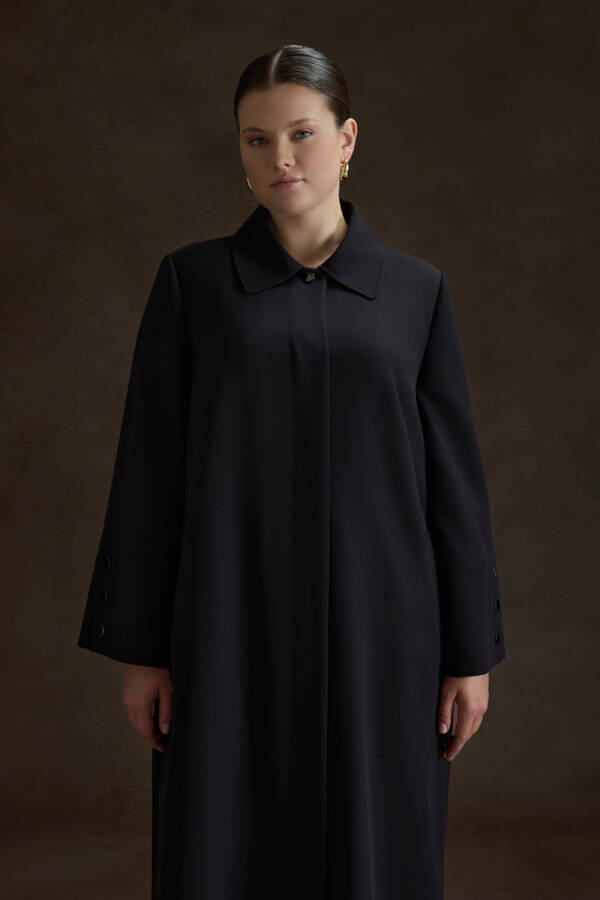 Siyah Dokuma Pardösü - 2