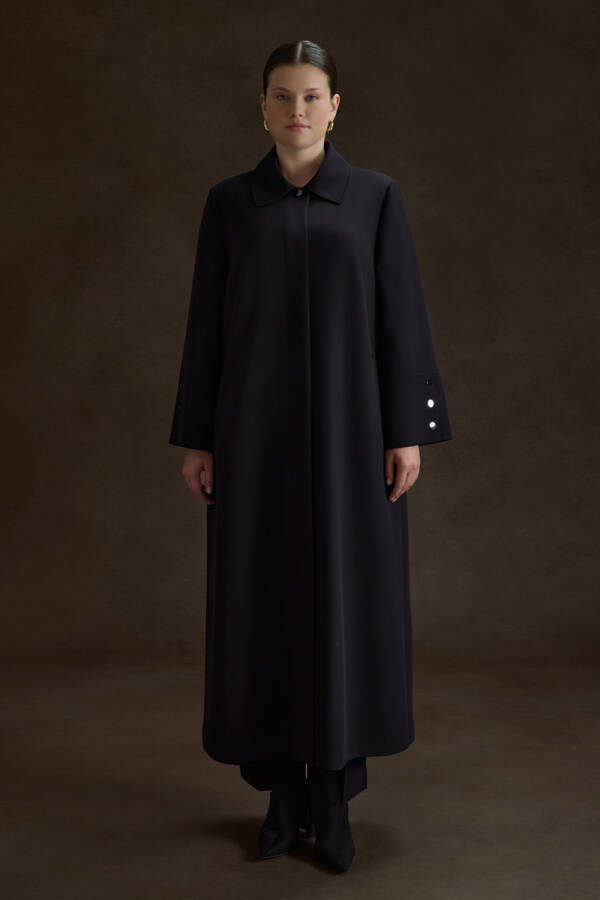 Siyah Dokuma Pardösü - 1