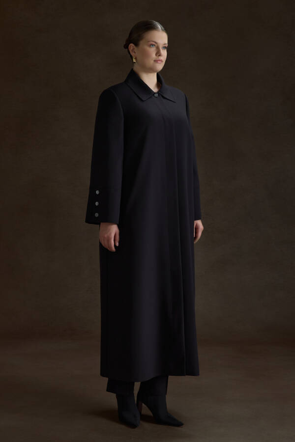 Siyah Dokuma Pardösü - 3