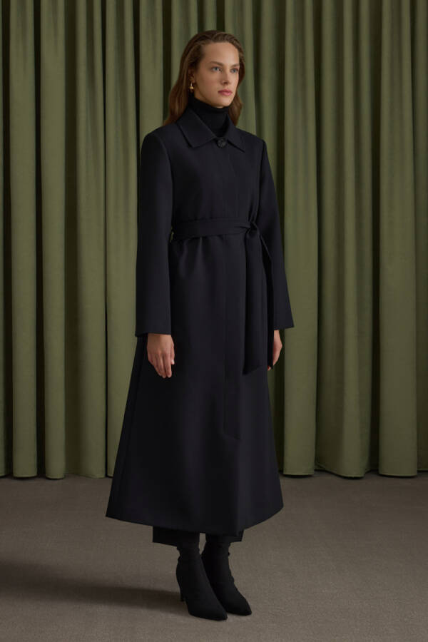 Siyah Dokuma Pardösü - 4