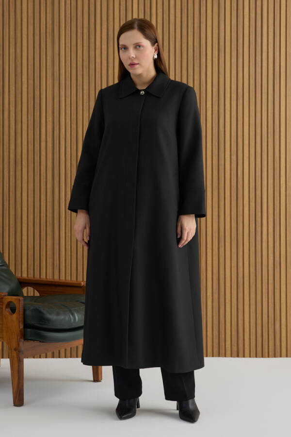 Siyah Dokuma Pardösü - 3