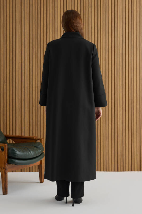 Siyah Dokuma Pardösü - 5