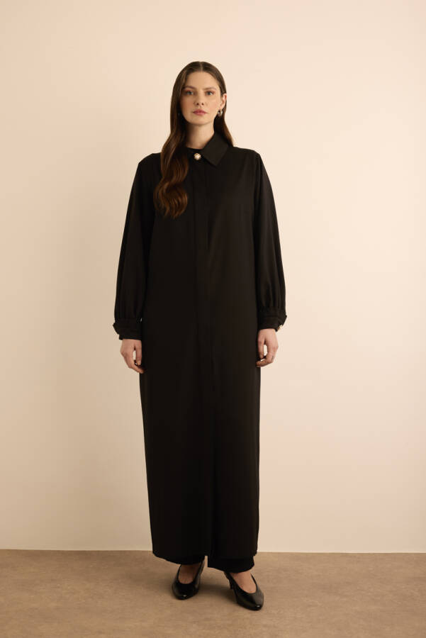 Siyah Dokuma Pardösü - Aker (1)