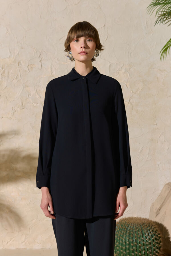 Siyah Dokuma Tunik - 3
