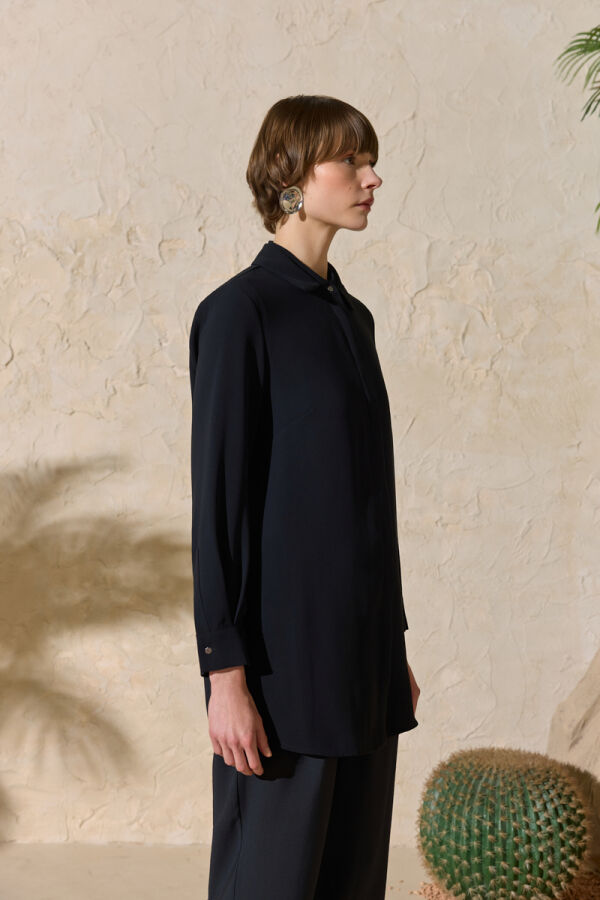Siyah Dokuma Tunik - 4