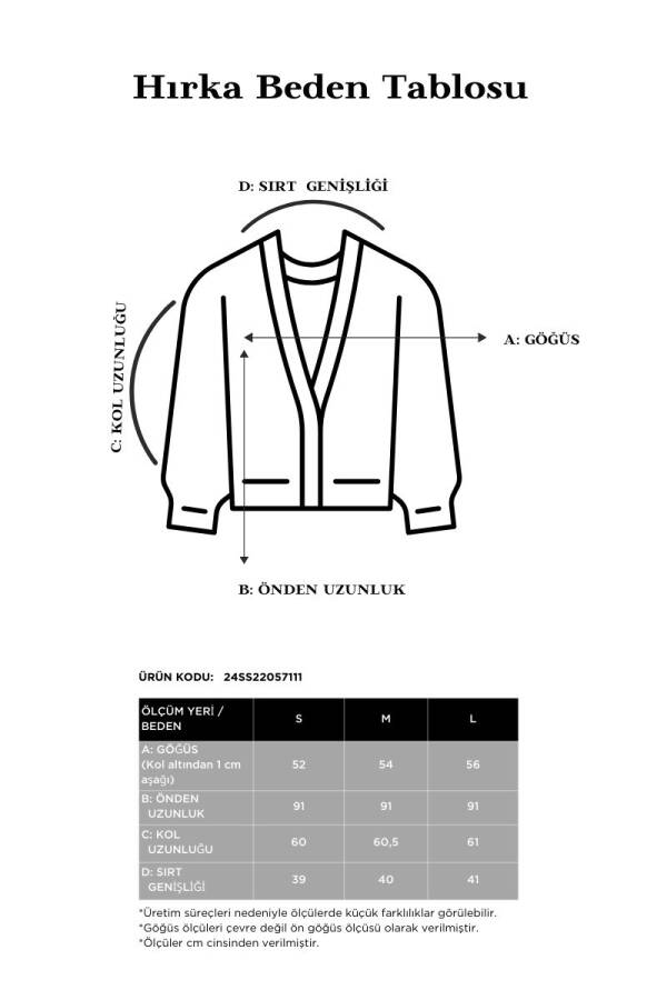 Siyah Fermuarlı Örme Hırka - 6