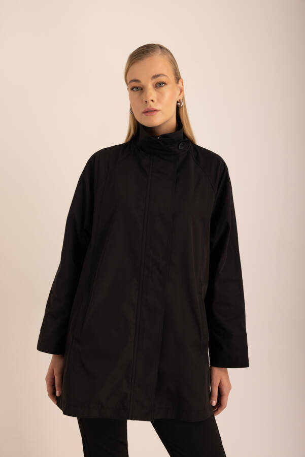 Siyah Hakim Yaka Su İtici Özellikli Kap - 4