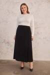 Siyah İşleme Detaylı Etek - 1
