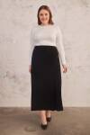 Siyah İşleme Detaylı Etek - 4
