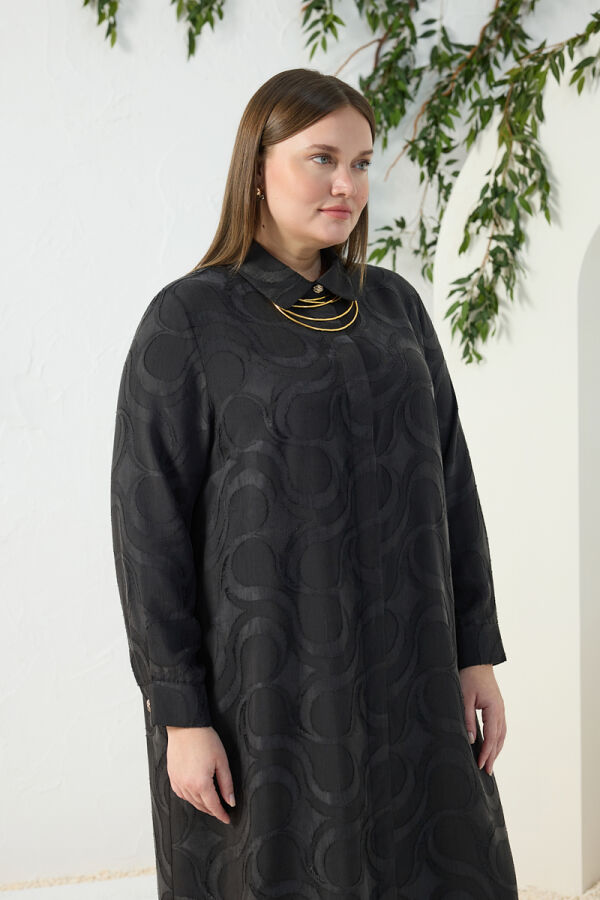 Siyah Jakarlı Ferace - 6