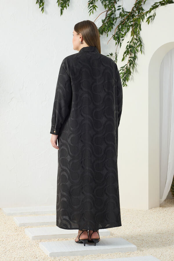 Siyah Jakarlı Ferace - 7