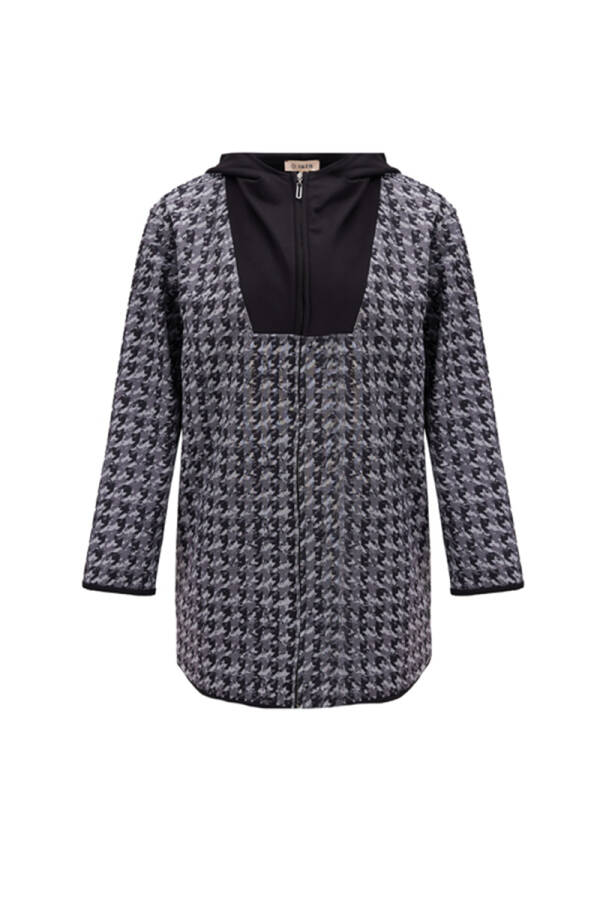 Siyah Kapüşonlu Spor Hırka - Aker