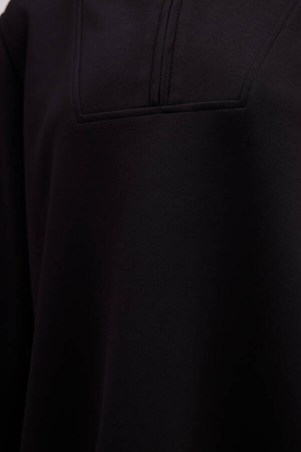 Siyah Kapüşonlu Spor Sweat - Aker (1)