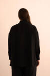 Siyah Keten Tunik - 7