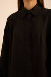 Siyah Keten Tunik - 6