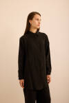 Siyah Keten Tunik - 5