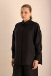 Siyah Keten Tunik - 6