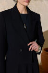 Siyah Kırlangıç Yaka Kısa Ceket - 6