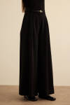 Siyah Klasik Dokuma Pantolon Etek - 4