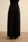Siyah Klasik Dokuma Pantolon Etek - 7