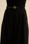 Siyah Klasik Dokuma Pantolon Etek - 6
