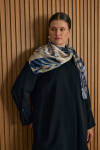 Siyah Kol Ucu Metal Koza Logo ve Pili Detaylı Tunik - 1