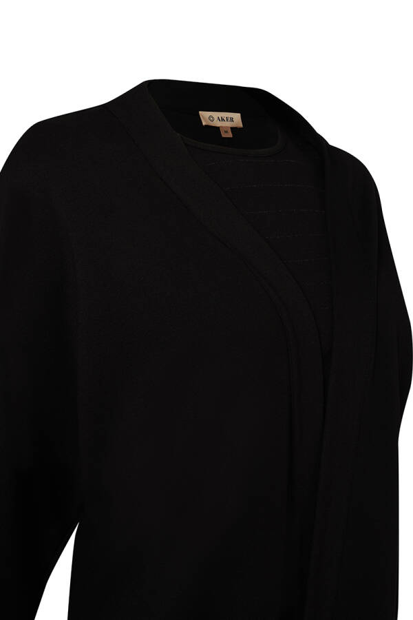 Siyah Kolları Detaylı Örme Tweenset - Aker (1)