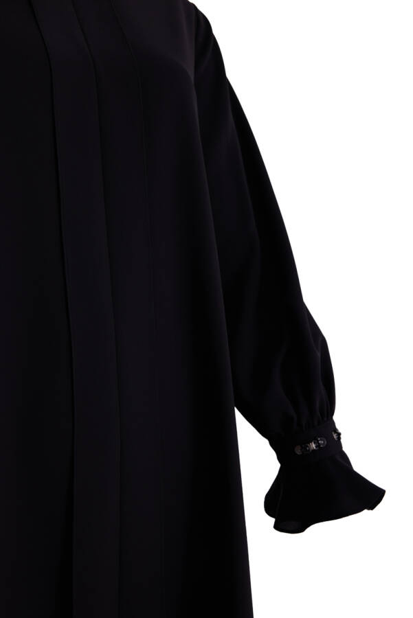 Siyah Kolları İşleme Detaylı Tunik - Aker (1)