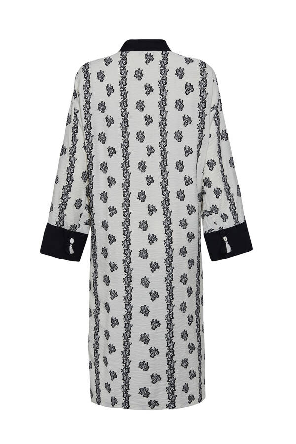 Siyah Kolları İşleme Detaylı Tunik - 3