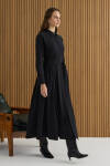 Siyah Koton Elbise - 2