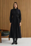 Siyah Koton Elbise - 3