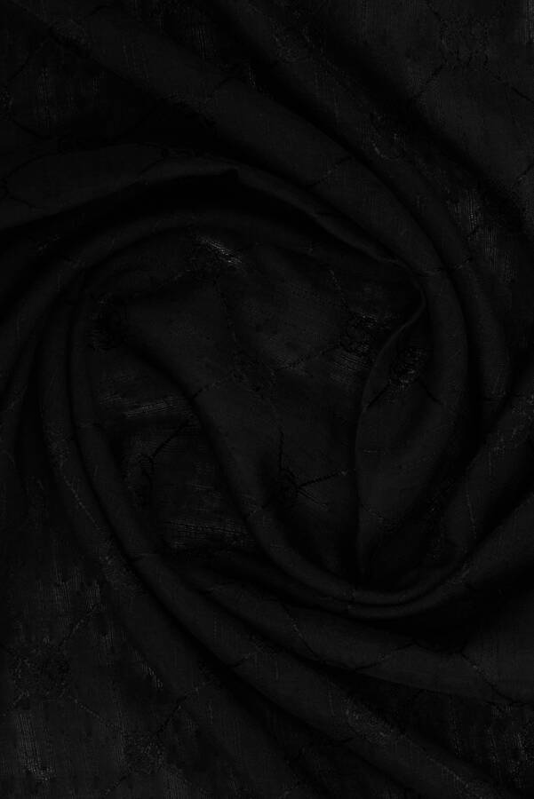 Siyah Koza Eşarp - Aker (1)