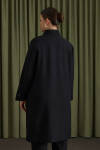Siyah Koza Kol Düğmeli Tunik - 6