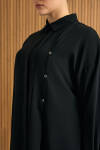Siyah Koza Logo Detaylı Tunik - 4