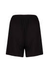 Siyah Koza Nakış Logolu Viscon Örme Basic Şort - 3
