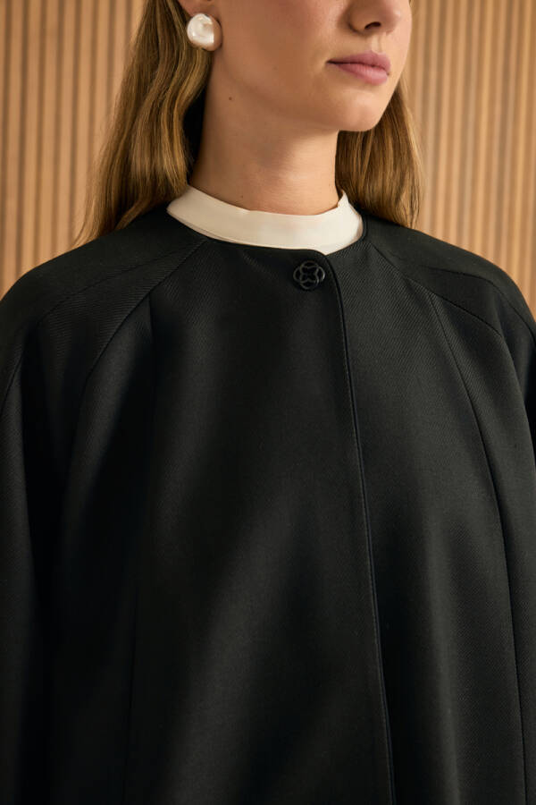 Siyah Kup Detaylı Kap - 5