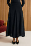 Siyah Kuplu Crep Kloş Etek - 4