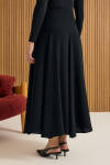 Siyah Kuplu Crep Kloş Etek - 6