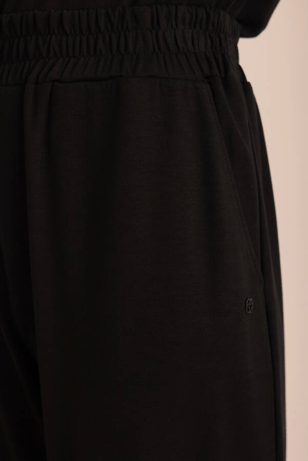 Siyah Logo Detaylı Jogger Eşofman Altı - 3
