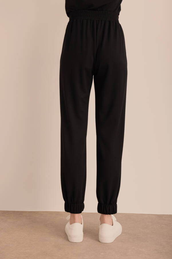 Siyah Logo Detaylı Jogger Eşofman Altı - 6