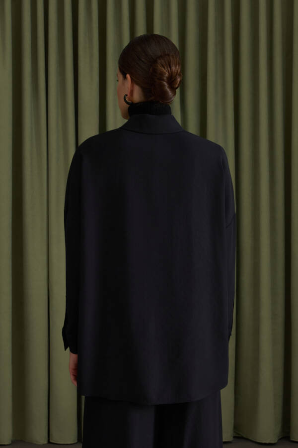 Siyah Lyocell Bluz - 6