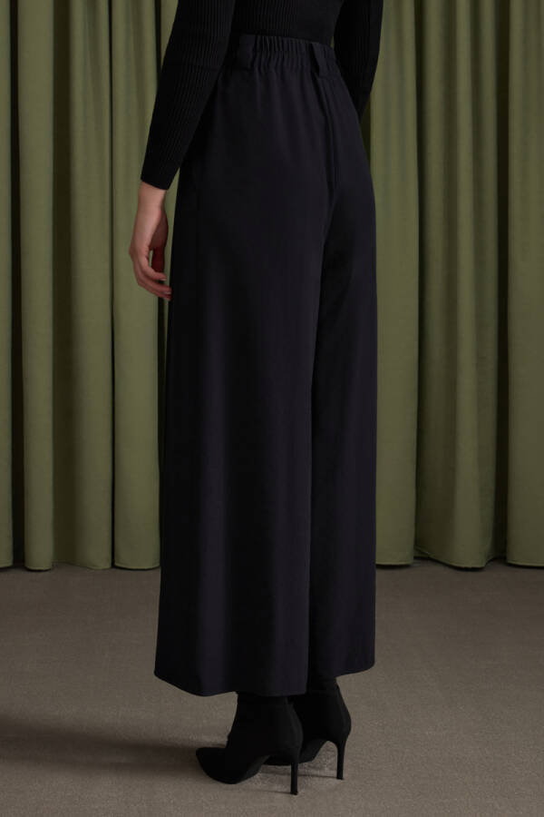 Siyah Lyocell Pantolon - 6